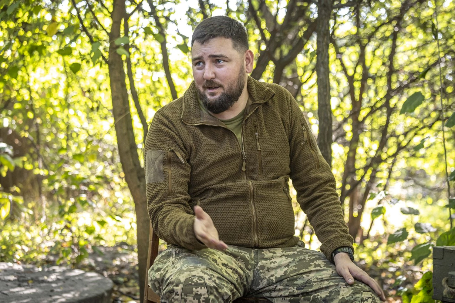 За словами Тараса, найкраще себе показали мобілізовані цивільні, які стали вмотивованими й умілими воїнами. Фото Наталії Кравчук